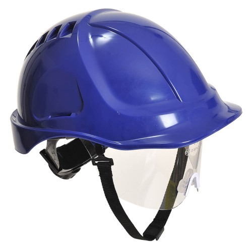 Portwest PW54 Hełm Endurance Plus z wizjerką niebieski