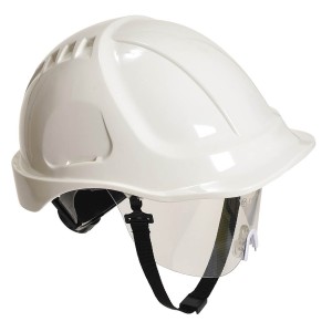 Portwest PW54 Hełm Endurance Plus z wizjerką biały
