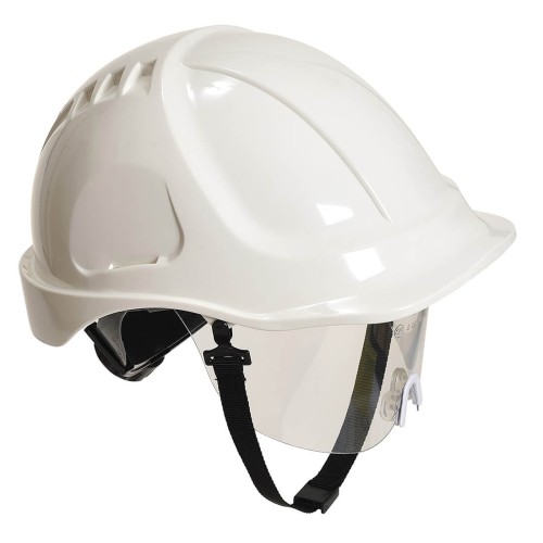 Portwest PW54 Hełm Endurance Plus z wizjerką biały