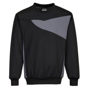 Portwest PW273 Bluza PW2 okrągłym wykończeniem pod szyją czarno-szary
