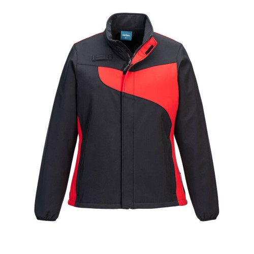Portwest PW278BDR Damska kurtka softshell PW2 (2L) czarno-czerwony