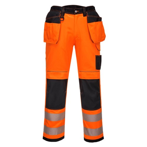Portwest PW306 Spodnie monterskie odblaskowe pomarańczowy