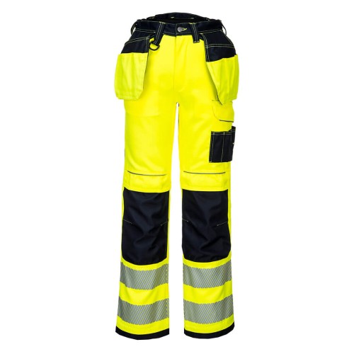 Portwest PW306 Spodnie monterskie odblaskowe żółty