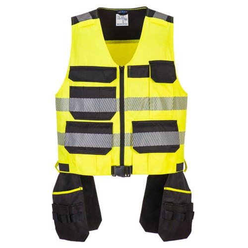 Portwest PW308 Kamizelki ostrzegawcza z kieszeniami seledynowy