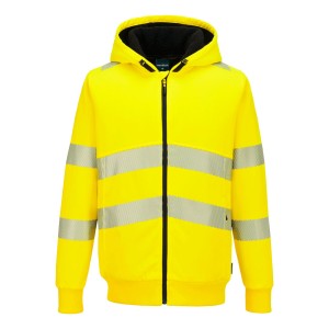 PW321 Bluza zimowa ostrzegawcza, zapinana na zamek błyskawiczny PW321YER żółty
