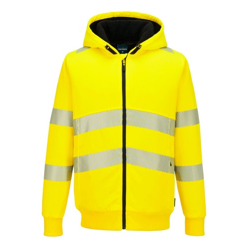 PW321 Bluza zimowa ostrzegawcza, zapinana na zamek błyskawiczny PW321YER żółty
