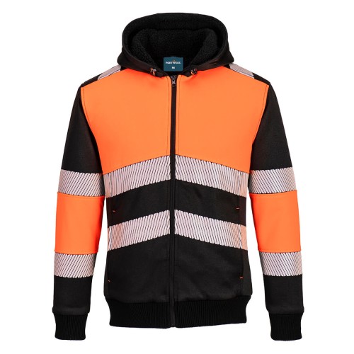 Portwest PW377OBR Ocieplana bluza ostrzegawcza PW3 Klasa 1 pomarańczowy/czarny