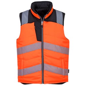 Portwest PW374 Ocieplacz ostrzegawczy dwustronny PW3 czarno-pomarańczowy
