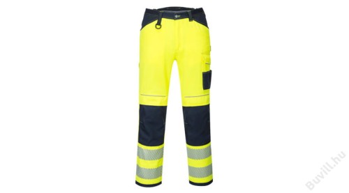 Portwest PW340 Spodnie robocze ostrzegawcze PW3 granatowo-seledynowy