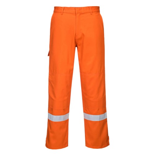 Portwest FR26 Spodnie Bizflame Plus pomarańczowy rozm. L wydłużone