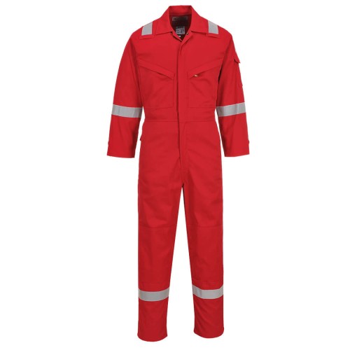 Portwest FR28 Lekki kombinezon trudnopalny i antystatyczny 280g czerwony