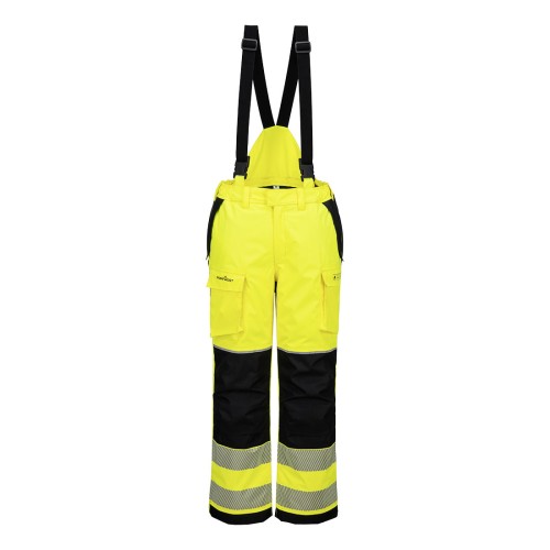 Spodnie zimowe trudnopalne i ostrzegawcze PW3 Modaflame Rain. FR426YBR żółty/czarny