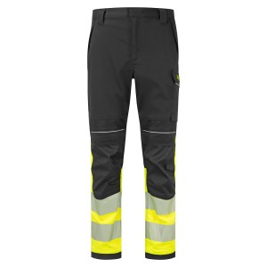 Spodnie trudnopalne Modaflame Work PW3 klasa ostrzegawcza 1 FR450YBR żółty/czarny