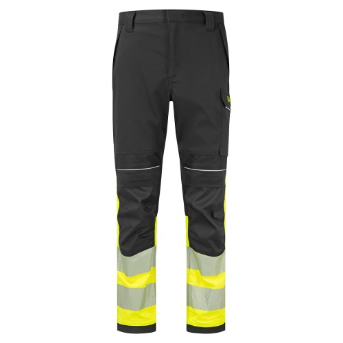 Spodnie trudnopalne Modaflame Work PW3 klasa ostrzegawcza 1 FR450YBR żółty/czarny