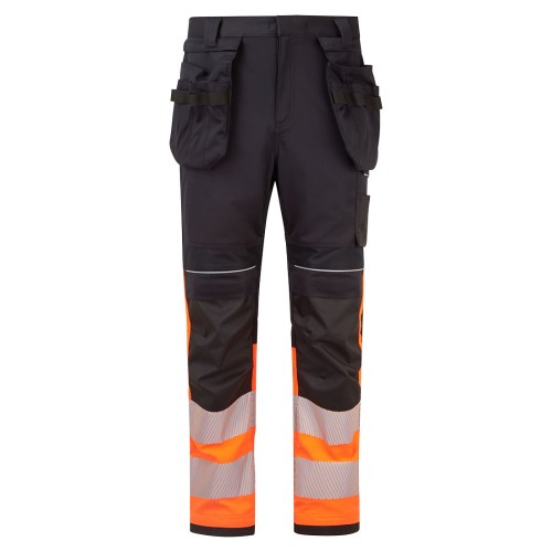 Spodnie trudnopalne Modaflame Work PW3 klasa ostrzegawcza 1 FR452OBR pomarańczowy/czarny