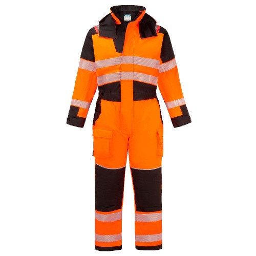 Kombinezon zimowy PW3 Modaflame Rain+ HI-Vis Multi-Norm FR FR516OBR pomarańczowy/czarny