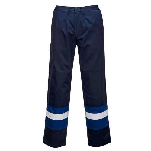 Portwest FR56 Spodnie trudnopalne Bizflame Plus granatowo-niebieski