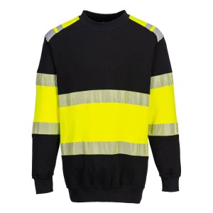 Portwest FR716YBR Bluza trudnopalna, antystatyczna i ostrzegawcza PW3 klasa 1 żółty/czarny