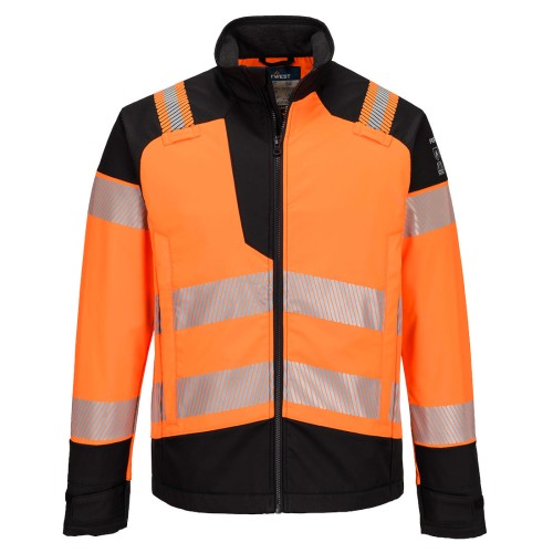 Kurtka multiochronna PW3 Modaflame Softshell FR718OBR pomarańczowy/czarny