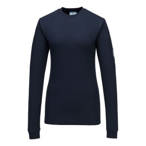 Trudnopalna koszulka damska multiochronna PW3 Modaflame Knit FR808NVR granatowy