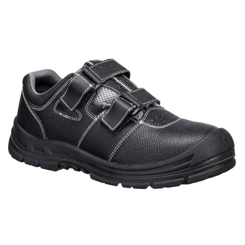 Sandały S1P SR FO FS70BGY czarno-szary