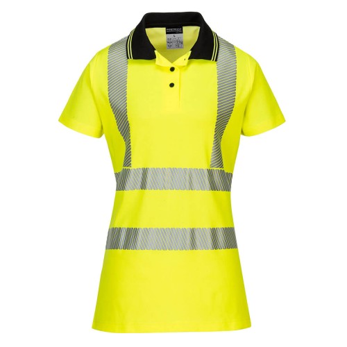 Portwest LW72 Damska polówka ostrzegawcza żółty