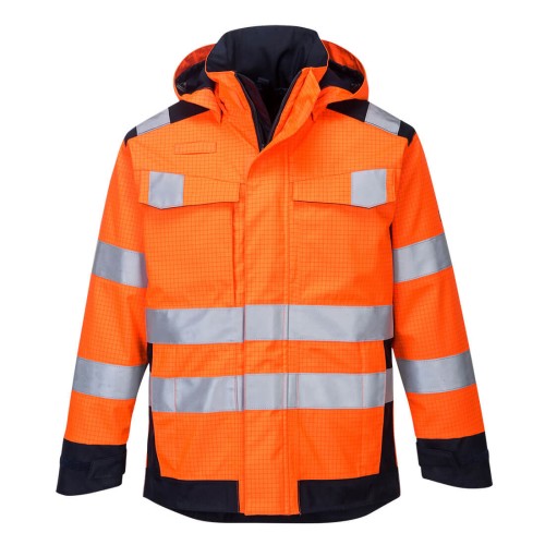 Portwest MV70 Kurtka Modaflame Multi Norm Arc granatowo-pomarańczowy