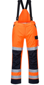 Portwest MV71 Ogrodniczki Modaflame Multi Norm Arc granatowo-pomarańczowy