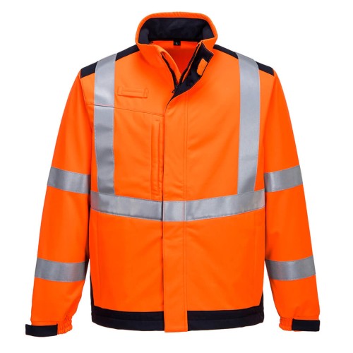 Portwest MV72 Softshell Modaflame Multi Norm Arc granatowo-pomarańczow