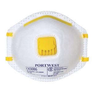 Portwest P101 Półmaska FFP1 z zaworkiem biały (10 szt)