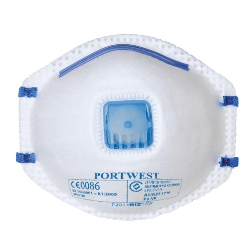 Portwest P201 Półmaska FFP2 z zaworkiem biały (10 szt)