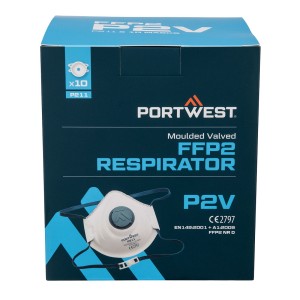 Półmaska FFP2 z zaworkiem (PK10) P211WHR biały