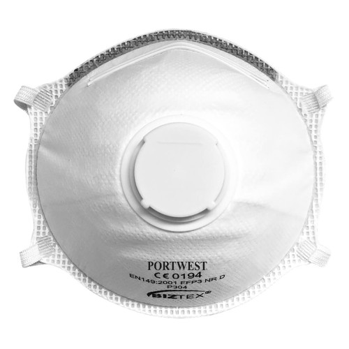 Portwest P304 Półmaska FFP3 Dolomite Light Cup z zaworkiem biały (10 szt)