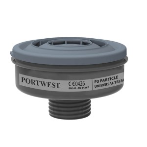 Portwest P946 Filtr cząsteczkowy uniwersalny P3 czarny (6 szt)