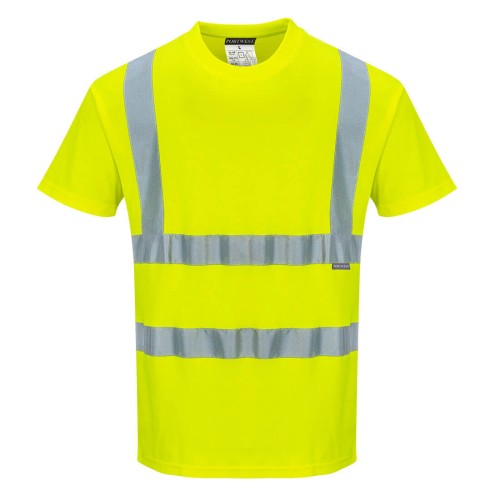 Portwest S170 T-Shirt ostrzegawczy Cotton Comfort żółty