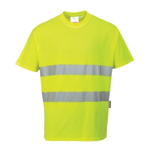 Portwest S172 T-shirt Cotton Comfort żółty