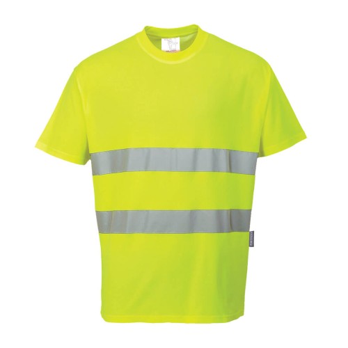 Portwest S172 T-shirt Cotton Comfort żółty