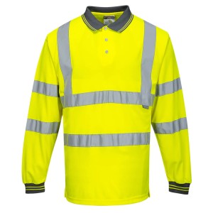 Portwest S277 Polówka ostrzegawcza z długimi rękawami żółty