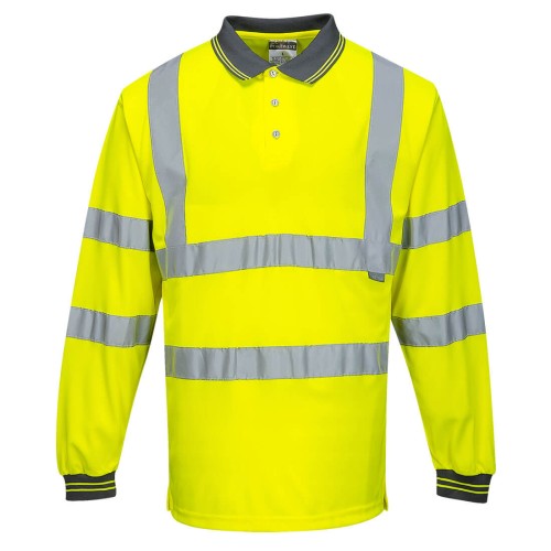 Portwest S277 Polówka ostrzegawcza z długimi rękawami żółty