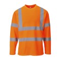 Portwest S278 T-shirt ostrzegawczy z długimi rękawami pomarańczowy 1