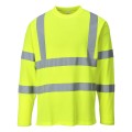 Portwest S278 T-shirt ostrzegawczy z długimi rękawami żółty
