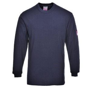 Portwest FR11 T-shirt z długimi rękawami granatowy