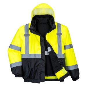 Portwest S365 Kurtka ostrzegawcza Bomber 3 w 1 Premium czarno-żółty