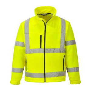 Portwest S424 Softshell ostrzegawczy Classic (3 warstwy) żółty