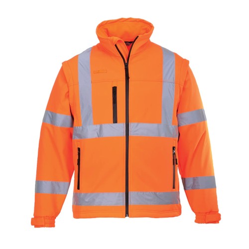 Portwest S428 Softshell ostrzegawczy (3 warstwy) pomarańczowy