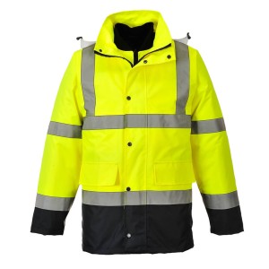 Portwest S471 Dwukolorowa kurtka ostrzegawcza 4 w 1 granatowo-seledynowy