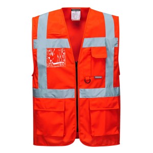Portwest S476 Kamizelka ostrzegawcza Executive Berlin czerwony