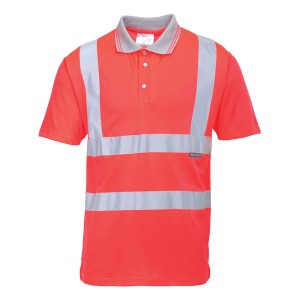 Portwest S477 Polówka ostrzegawcza czerwony