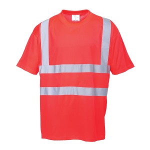 Portwest S478 T-shirt ostrzegawczy czerwony