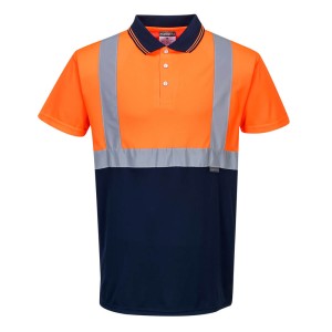 Portwest S479 Dwukolorowa polówka ostrzegawcza granatowo-pomarańczowy